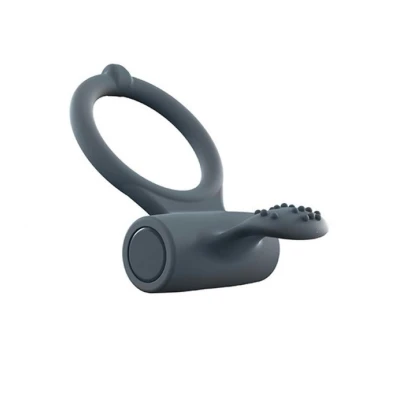 Pierscień erekcyjny Marc Dorcel Power Clit +, silikon medyczny, wibracje, akumulator