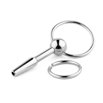 Plug do cewki Metal Series – stal nierdzewna, otwór kanałowy, Ø 0,7–1 cm
