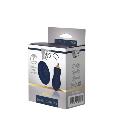 Wibrator jajko zdalnie sterowane Goddess Apollo, silikon, 7 rytmów, wodoodporność IPX7