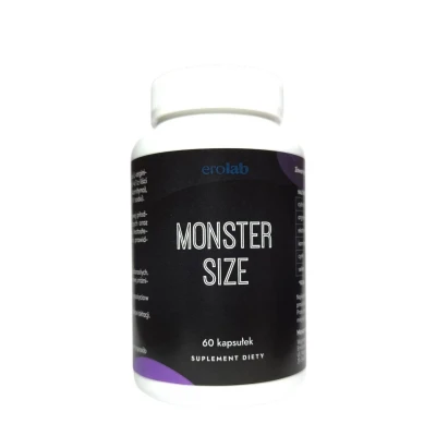 Suplement diety Monster Size - 60 kapsułek, naturalne składniki, poprawa potencjału