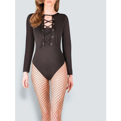 Rajstopy kabaretowe GABRIELLA, LYCRA, M/L, czarne, duże oczka, komfortowe