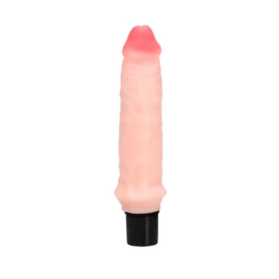 Dildo BAILE - Rzeczywisty Długopisa, Wibracje Multispeed, 20 cm, Kolor Cielisty