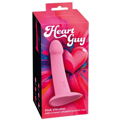 Wibrator You2Toys Heart Guy Pink, wodoodporny, 10 trybów wibracji, silikonowy