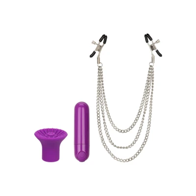 Zestaw zabawek erotycznych – Passion Collection, wibracje, wodoodporny, regulowane klamerki