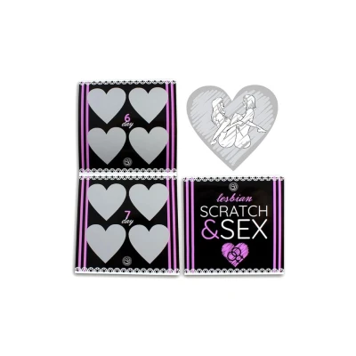 Gra zdrapka erotyczna - Secret Play, Scratch Sex, 4 tygodnie zabawy dla par, lesbijki