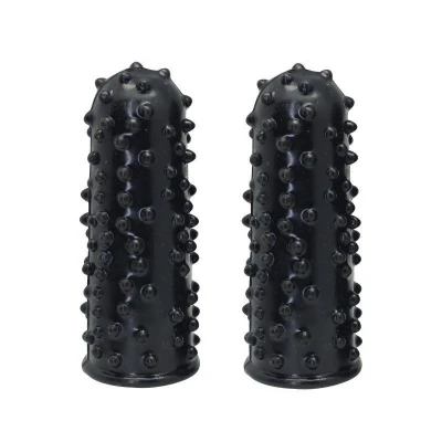 Stymulator łechtaczkowy Guaine Timeless - 7,6 cm, czarny, dla par, materiał TPE