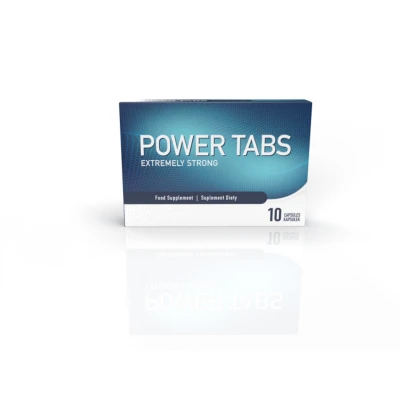 Suplement diety na erekcję Power Tabs™ - 10 kapsułek, L-arginina, Tribulus terrestris, Maca