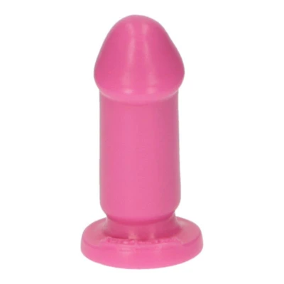Dildo analny Mio - różowy, 8 cm, przyssawka, wodoodporny