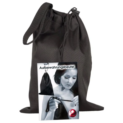 Torba do przechowywania, Polyester, czarna, z paskiem, 24 x 35 cm