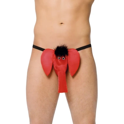 Stringi SOFTLINE COLLECTION z motywem słonia 4416 - komfort, humor, rozmiar S/L