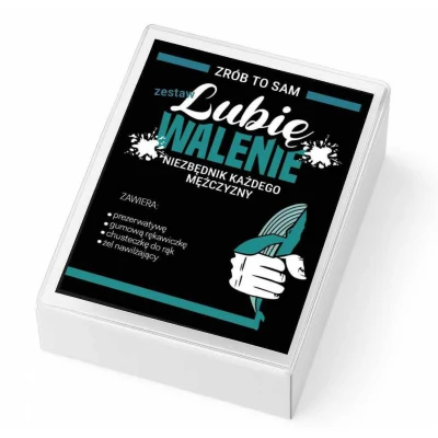 Zestaw do samodzielnej zabawy - Niezbędnik mężczyzny, zabawny prezent z akcesoriami