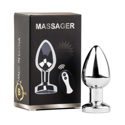 Wibrator korek analny Metal M Series – pilot, 10 trybów, magnetyczne ładowanie