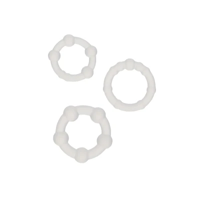 Pierścienie silikonowe - zestaw 3 szt. z elastycznego silikonu, wodoodporne, 1,3-2,5 cm