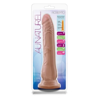 Dildo AU NATUREL ROBERTO LATIN, realistyczny, TPE, przyssawka, 4,6 cm