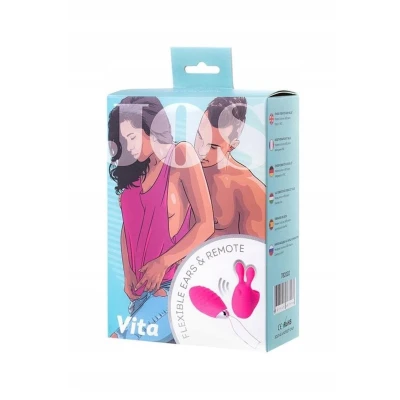 Wibrator na palec JOS VITA z nakładką, silikon, 8.5 i 8 cm, kolor różowy