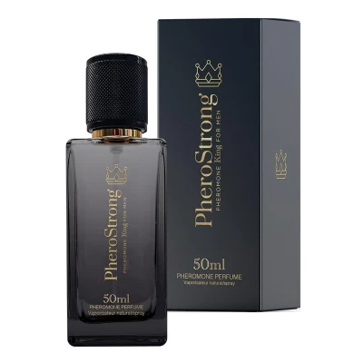 Perfumy męskie PheroStrong King 50ml - drzewno-aromatyczny, z feromonami, intensywny zapach