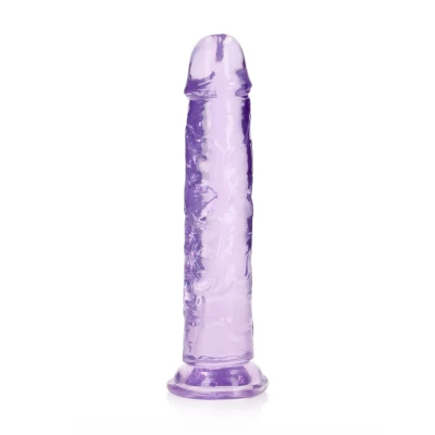 Dildo REALROCK CRYSTAL CLEAR - 9.1'' penet., przyssawka, wodoodporny, bez ftalanów