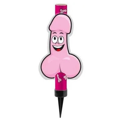 Świeczka na tort - Fajerwerki z motywem, długość 12 cm, idealna na wieczór panieński