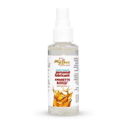 Preparat intymny i do masażu MyLove Aroma Series 2w1, Amaretto, 50 ml