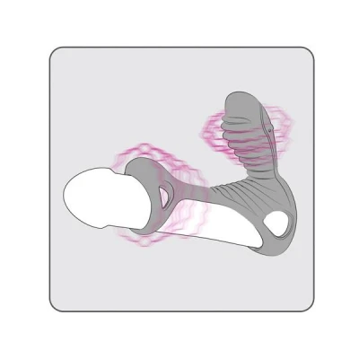 Nakładka wibracyjna CLIMAX GLADIATOR F + LRS, silikon medyczny, wodoodporna, 10 trybów