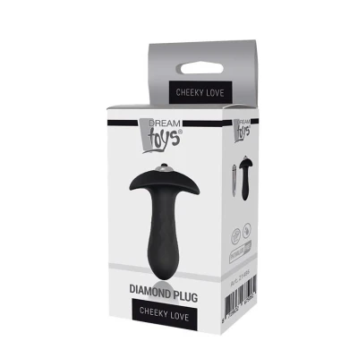 Wibrujący plug analny Cheeky Love, z silikonu, 3 cm, z funkcją wibracji