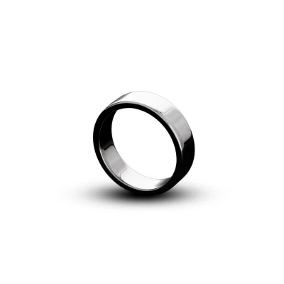 Pierścień intymny Flat C-Ring Steel Power Tools, średnica 12 mm, stal nierdzewna