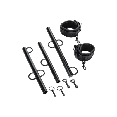 Spreader Bar Regulowany z Odpinanymi Kajdankami - Wytrzymała Konstrukcja i Elastyczność