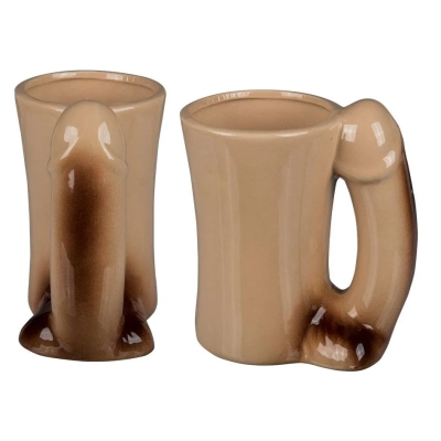 Kubek ceramiczny Penisek, porcelanowy, pojemność 300 ml, duży rozmiar