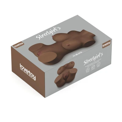 Masturbator TPE Streetgirl's #5 Black, 27cm, realistyczny design z efektem stymulacji