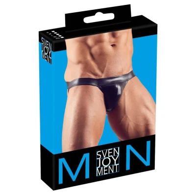 Jockstrap dla mężczyzn - Elastyczny, czarny, 92% poliester, 8% spandex
