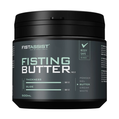 Masło do fistingu Fist Assist — 500 ml, olejowa formuła, intensywny poślizg