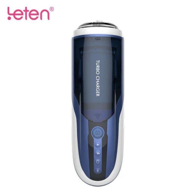 Masturbator automatyczny Leten, rotacyjny, multispeed, silikonowy, niebieski