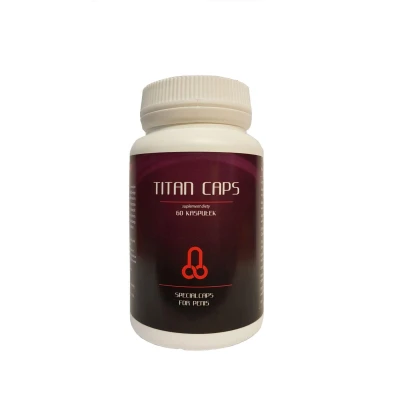 Suplement diety Titan Caps - naturalny, zwiększenie długości, poprawa erekcji 60tab
