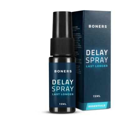 Spray opóźniający Boners 15 ml - Kontrola wytrysku, łagodny dla skóry, łatwa aplikacja