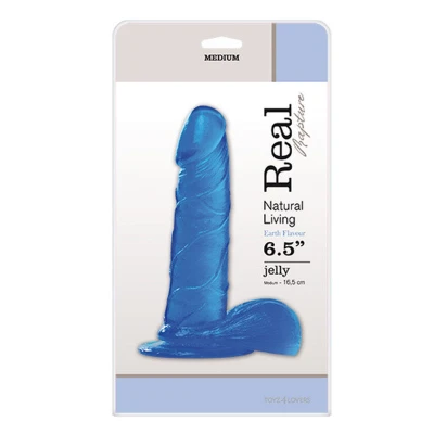 Dildo REAL RAPTURE, hipoalergiczny z PVC, długość 6,5", realistyczny design.