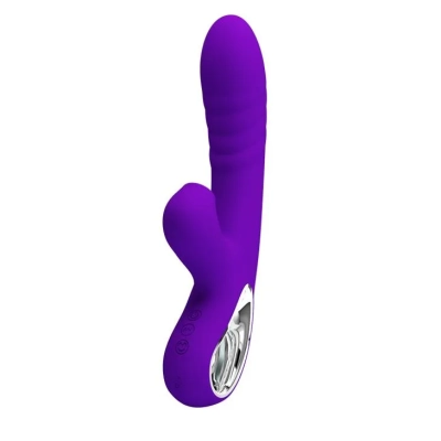 Wibrator ssący Pretty Love z 12 trybami wibracji i 4 poziomami ssania, silikonowy