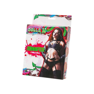 Doll Zabawka TOYFA Jennifer - PVC, 160 cm, nadmuchiwana, z sylwetką 80x60x80 cm