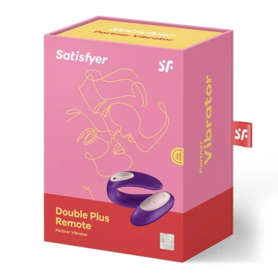 Stymulator dla par Satisfyer Partner Plus zdalne sterowanie, wodoodporny, silikonowy