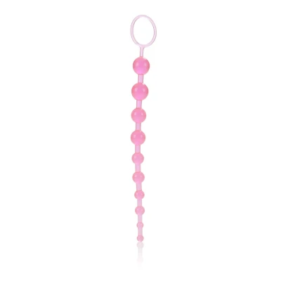 Kulki analne X-10 Beads, PVC, średnica 10-25 mm, długość 28 cm