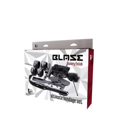 Zestaw do Bondage BLAZE - 10 elementów, materiał: Poliuretan / Poliester / Neopren