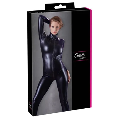 Kombinezon Długo Rękawowy COTTELLI LINGERIE z Błyszczącego Materiału, Elegancki i Elastyczny