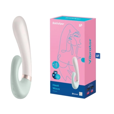 Wibrator - Satisfyer Heat Wave, 2 silniki, aplikacja, funkcja ogrzewania 40°C