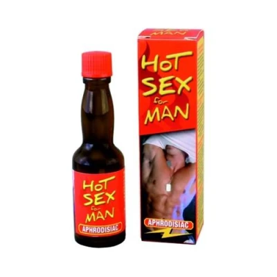 Suplement diety - HOT SEX DLA MĘŻCZYZN 20ML - zwiększa libido, poprawia krążenie, intensyfikuje doznania