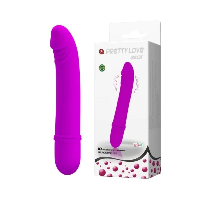 Wibrator silikonowy PRETTY LOVE - BECK, 10 funkcji, hipoalergiczny, ergonomiczny