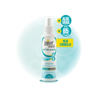 Spray po goleniu Pjur MED 100 ml, łagodzący, nawilżający, z aloesem i prowitaminą B5