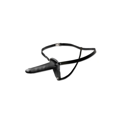 Strap-on do penetracji, Fetish Fantasy, elastyczny PVC, regulowany pasek, czarny