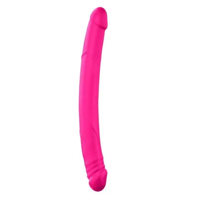 Dildo podwójne Marc Dorcel, silikon medyczny, długość 42 cm, średnica 4 cm, różowe