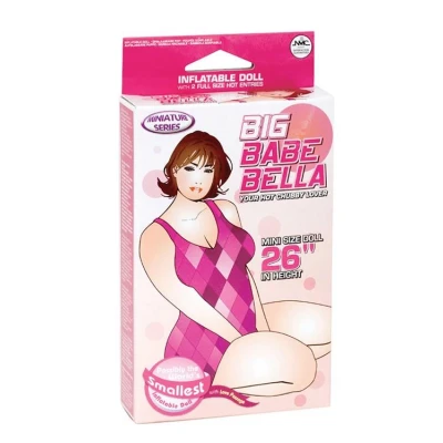 Lalka miniaturowa BIG BABE BELLA, PVC, z funkcją zasilania na baterie