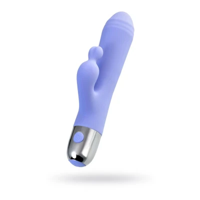 Wibrator z podwójną stymulacją Flovetta Crocus, silikonowy, 10 trybów wibracji, 17.5 cm