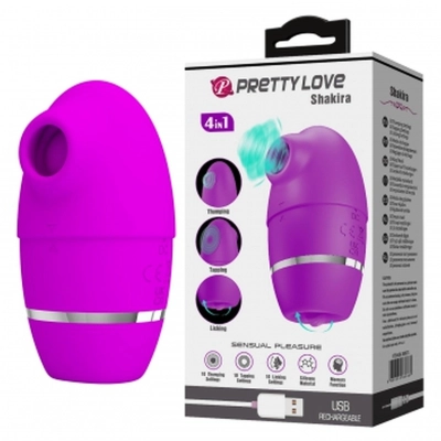 Wibrator klitoralny PRETTY LOVE Shakira – silikon, USB, sterowanie telefonem